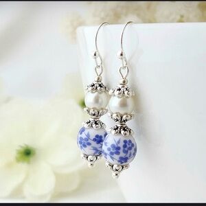 Pearl Chinoiserie Earrings